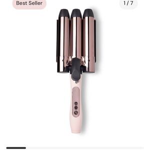 Pink and Black Triple Barrel Hair Waver Tool